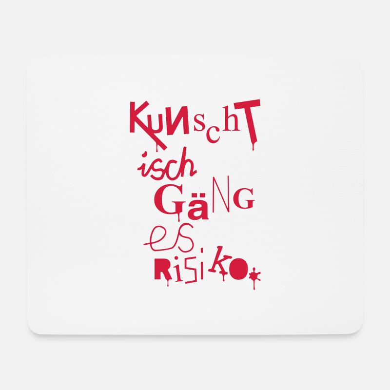 Kunscht - Mousepad (Querformat) - Weiß