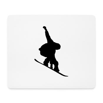 Snowboarder - Mouse Pad (horizontal) - white - Front