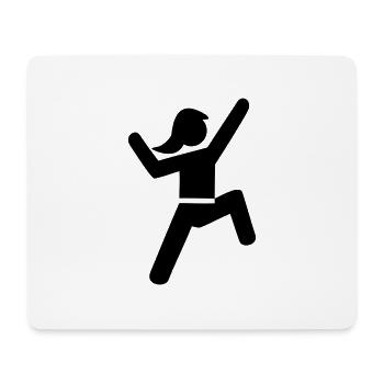 Klettern - Mousepad (Querformat) - Weiß - Vorne