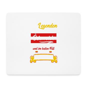 Wahre Legenden Kärntner Kärnten Österreich geboren - Mousepad (Querformat) - Weiß - Vorne