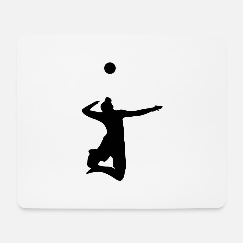 Volleyball serve - Mouse Pad (horizontal) - white