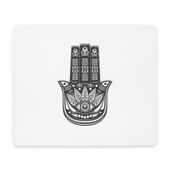 La main de Fatma - Tapis de souris (format paysage) - blanc - Devant