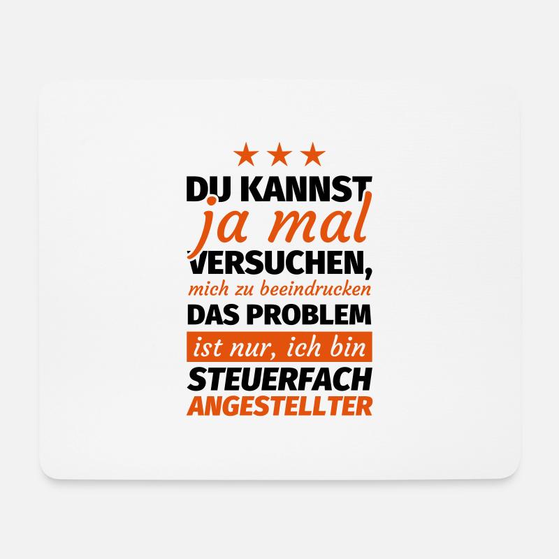 Steuerfachangestellter - Mousepad (Querformat) - Weiß