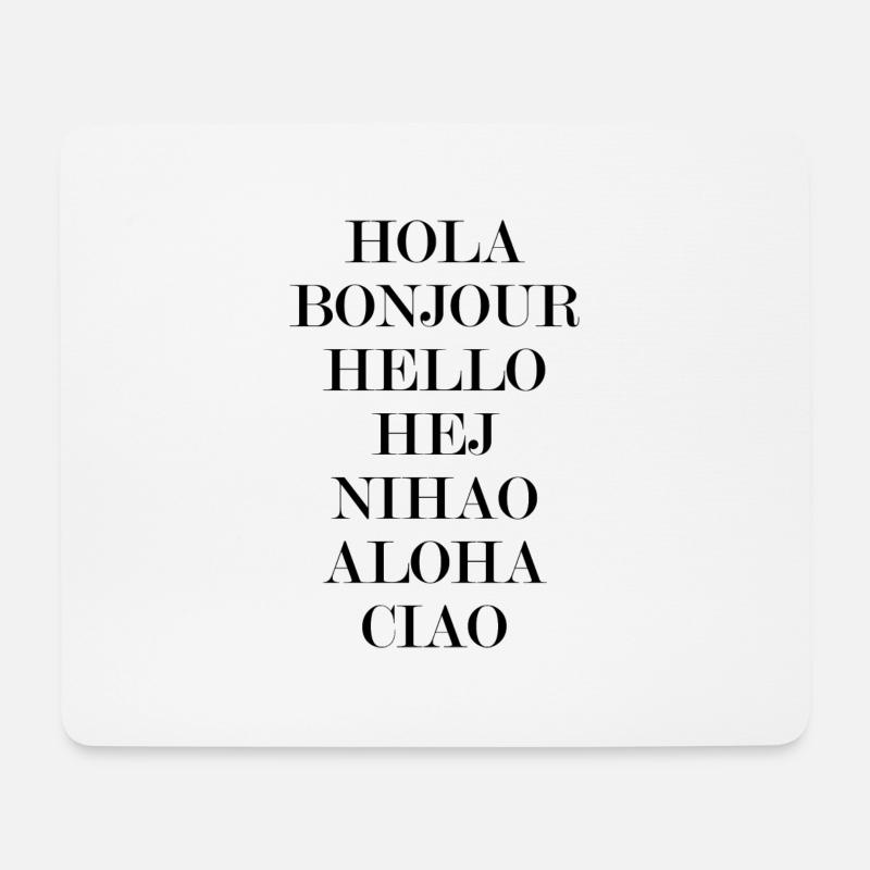 greetings - Mouse Pad (horizontal) - white