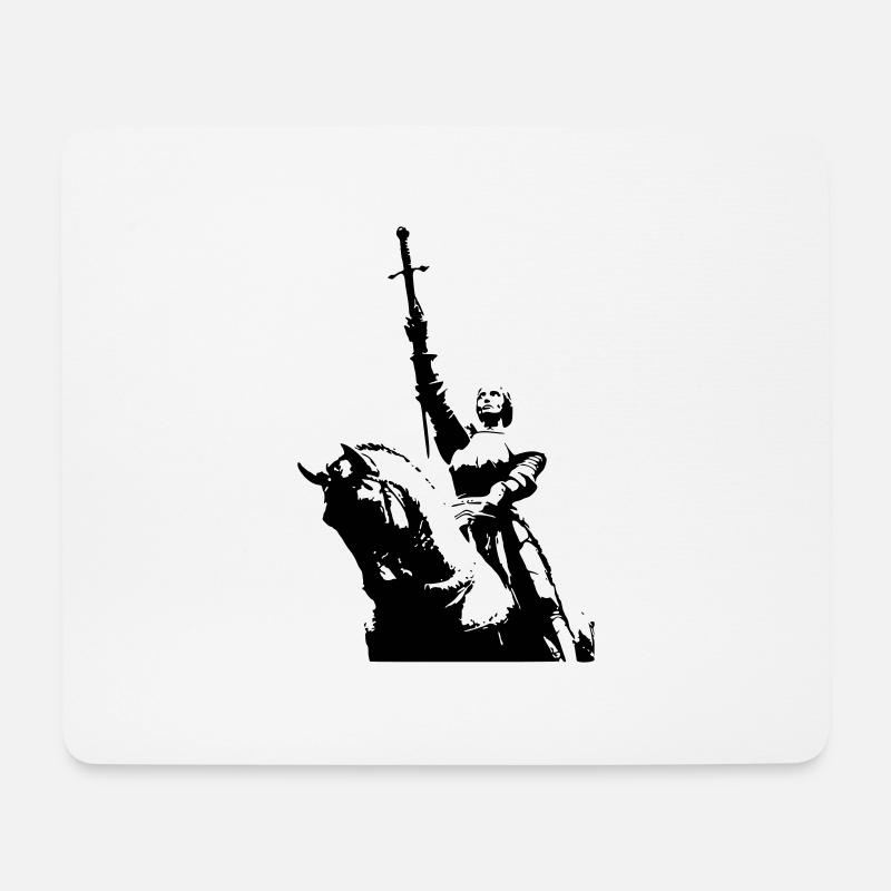 Jeanne d'Arc - Mousepad (Querformat) - Weiß