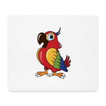 Papagei Vogel Vögel - Mousepad (Querformat) - Weiß - Vorne