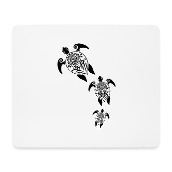 Maori Turtles Group Tattoo Gift Idea - Mouse Pad (horizontal) - white - Front