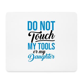 MES OUTILS FILLE - Cadeaux Chemises de citation de père - Tapis de souris (format paysage) - blanc - Devant