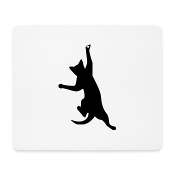 Cat is hanging - Mouse Pad (horizontal) - white - Front