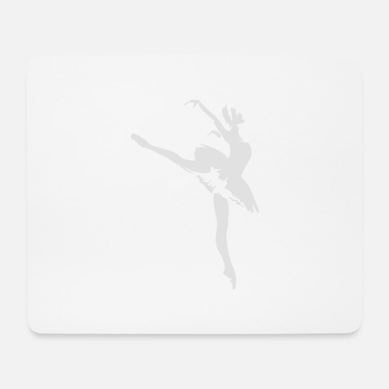 Tänzerin - Mousepad (Querformat) - Weiß