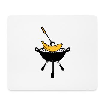 bbq grill grill fry cook cook schuerze kuec - Mouse Pad (horizontal) - white - Front