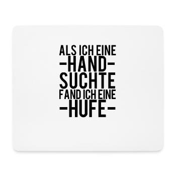 Reitsport Hufe Pferd SSpruch - Mousepad (Querformat) - Weiß - Vorne