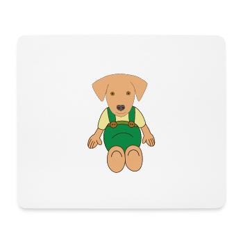 Little cute dog drawing - Mouse Pad (horizontal) - white - Front