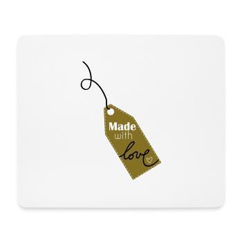Made with love - Mouse Pad (horizontal) - white - Front