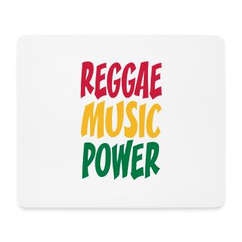 rasta Musikleistung - Mousepad (Querformat) - Weiß - Vorne
