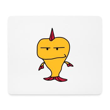 Punk Fish - Mousepad (Querformat) - Weiß - Vorne