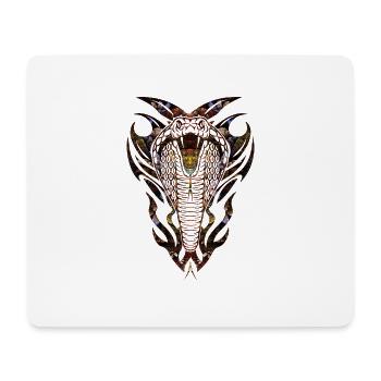 Snakes Tribal Cobra - Mouse Pad (horizontal) - white - Front