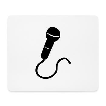 mic Karaoke, - Mouse Pad (horizontal) - white - Front