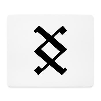 Wikinger Rune - Wo ein Wille ist ist auch ein Weg - Mousepad (Querformat) - Weiß - Vorne