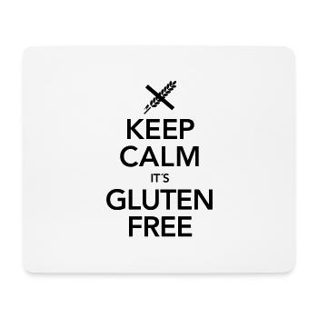 Keep Calm It´s Gluten Free - Mouse Pad (horizontal) - white - Front