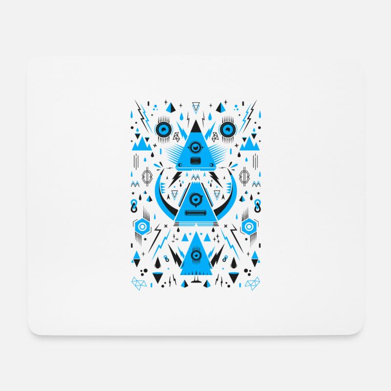 Abstrakte Dreieck Transformation - Mousepad (Querformat) - Weiß