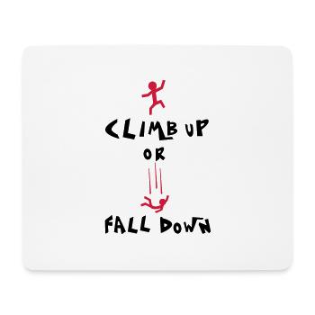 Klettern - Mousepad (Querformat) - Weiß - Vorne