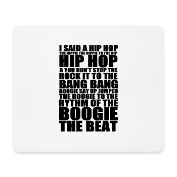hiphop_delight_2 - Mousepad (Querformat) - Weiß - Vorne