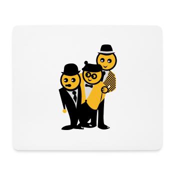 Egon, Kjeld und Benny - Mousepad (Querformat) - Weiß - Vorne