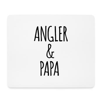 Angler und Papa Vatertag Geschenk - Mousepad (Querformat) - Weiß - Vorne