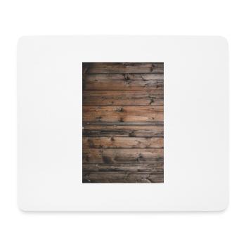 Holz - Mousepad (Querformat) - Weiß - Vorne