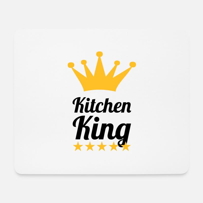 Kitchen King - Mousepad (Querformat) - Weiß