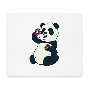 Panda donut food - Mouse Pad (horizontal) - white - Front