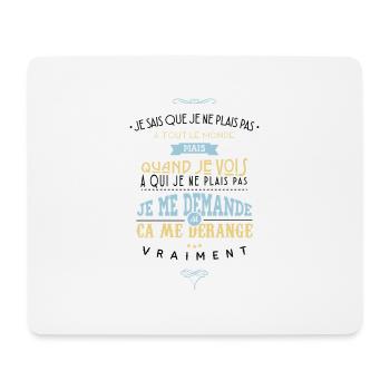 Citations made in Belgique - Tapis de souris (format paysage) - blanc - Devant
