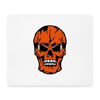 Todeskopf crane halloween - Mousepad (Querformat) - Weiß - Vorne