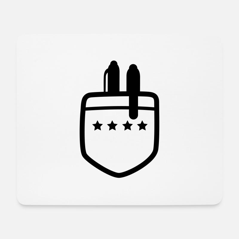 geek - Mousepad (Querformat) - Weiß
