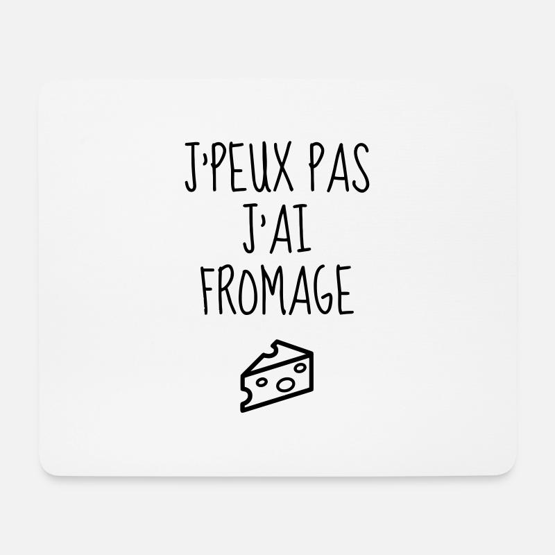 Fromager / Fromage / Travail / Métier / Job - Tapis de souris (format paysage) - blanc