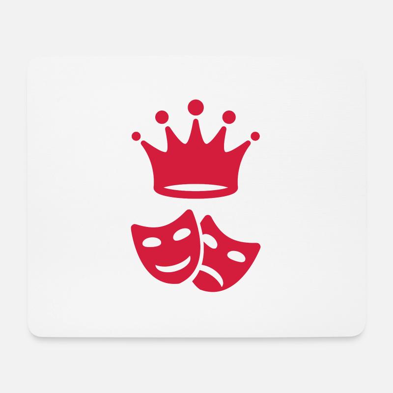 Theater / Theatre / Theaterleute / Schauspieler - Mousepad (Querformat) - Weiß