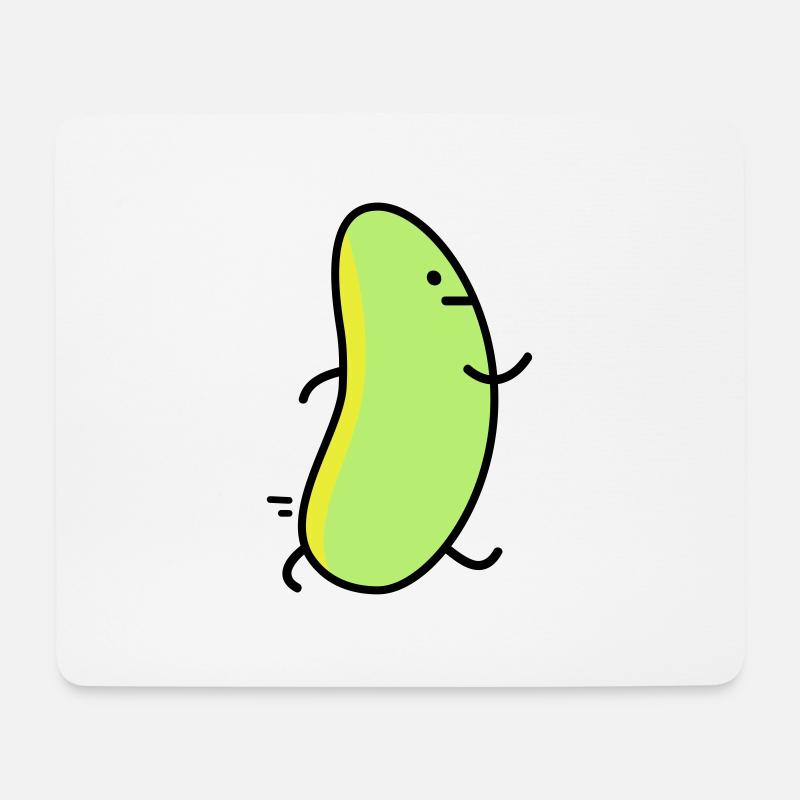 Lustige Bohne - Mousepad (Querformat) - Weiß