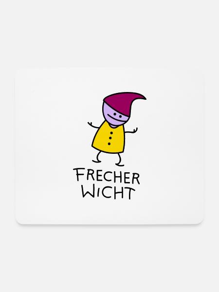 Frecher Wicht - Zwerg - Mousepad (Querformat) - Weiß