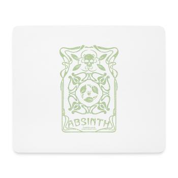 Absinth T Shirt La Fée Verte Art Nouveau Shabby - Mousepad (Querformat) - Weiß - Vorne