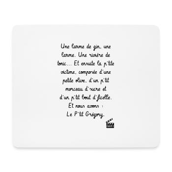 Le p'tit Grégory - C'est arrivé près de chez vous - Tapis de souris (format paysage) - blanc - Devant
