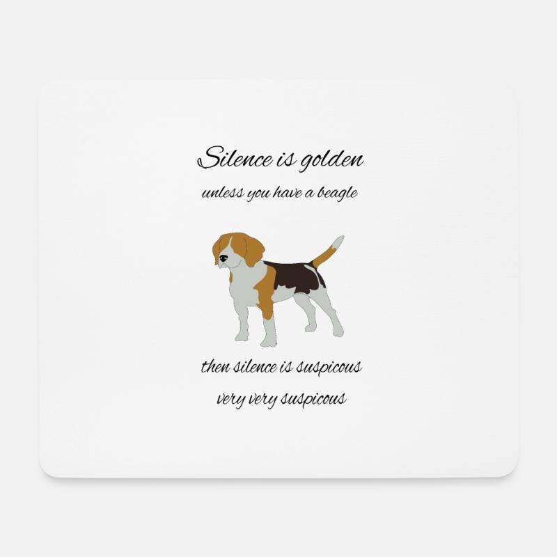 beagle - Mouse Pad (horizontal) - white