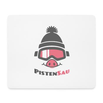 PistenSau (Rüssel-Edition) - Mousepad (Querformat) - Weiß - Vorne