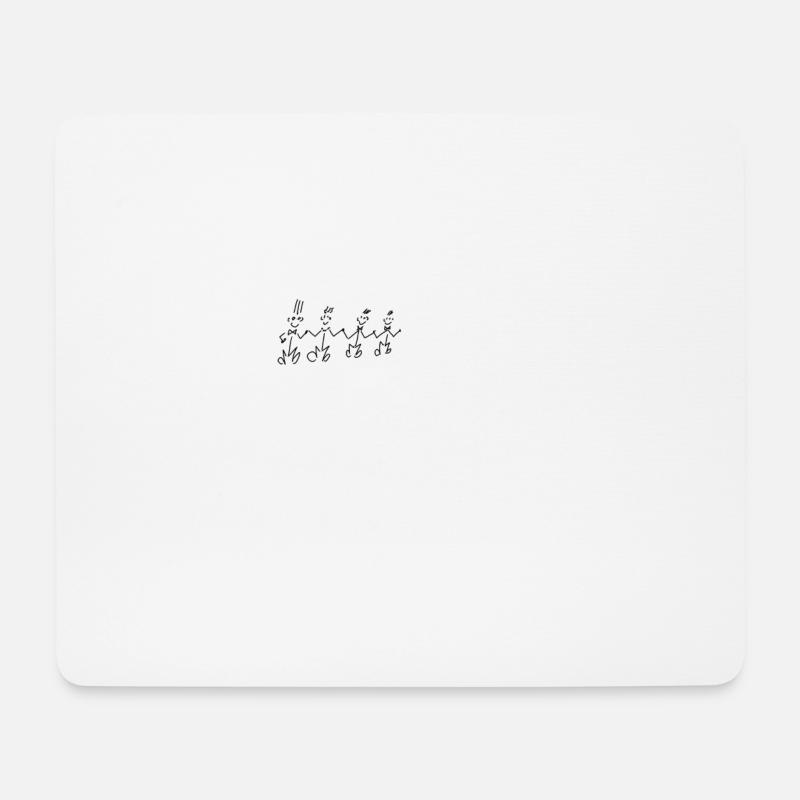 strichmänchen - Mousepad (Querformat) - Weiß