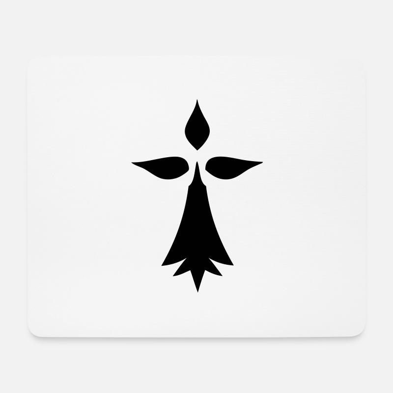 hermine logo bretagne - Mousepad (Querformat) - Weiß