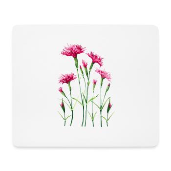Blumen - Mousepad (Querformat) - Weiß - Vorne