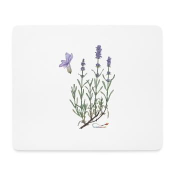 Lavendel - Mousepad (Querformat) - Weiß - Vorne