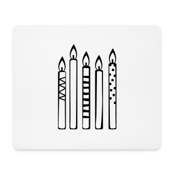 Candles - Mouse Pad (horizontal) - white - Front