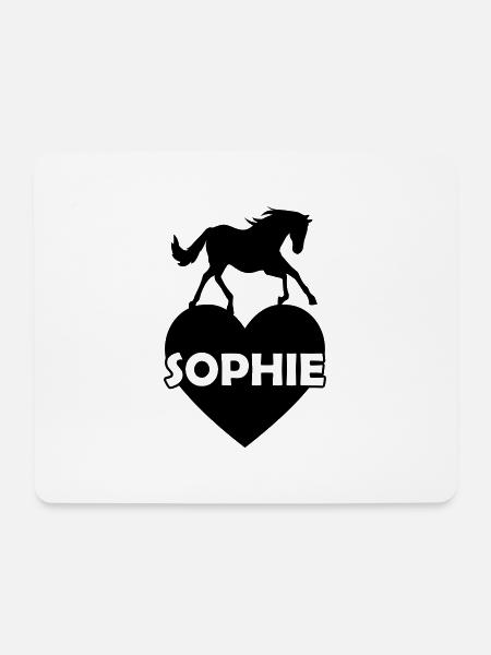 Sophie Name Vorname - Mousepad (Querformat) - Weiß