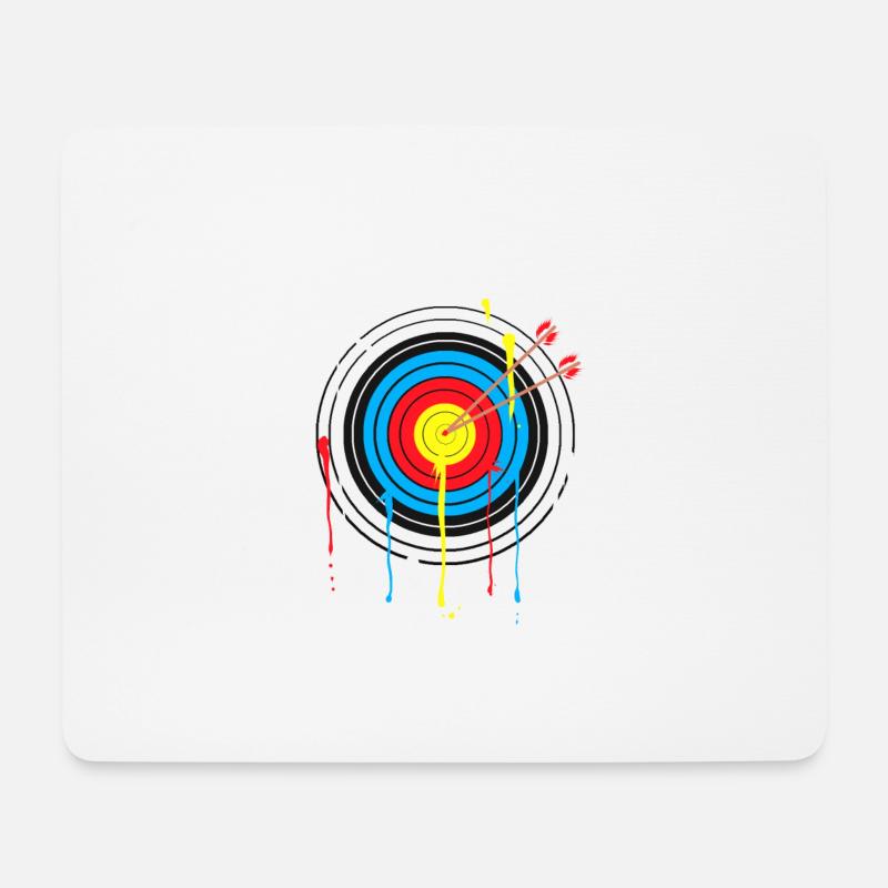 Bogensport Periodensystem für Bogenschützen - Mousepad (Querformat) - Weiß
